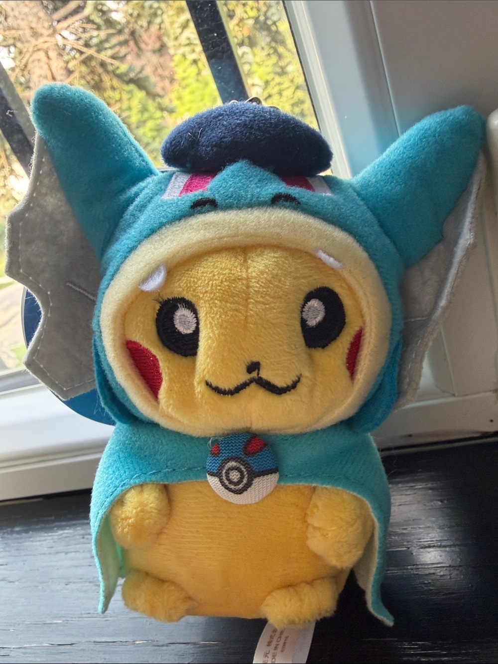 Pokemon Yellow Pikachu Plush in gyrados costume